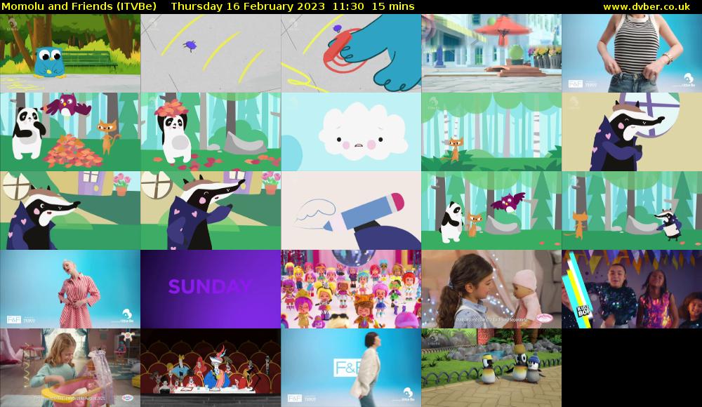 Momolu and Friends (ITVBe) Thursday 16 February 2023 11:30 - 11:45