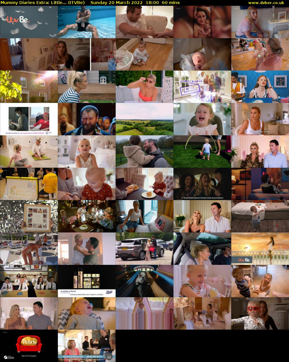 Mummy Diaries Extra: Little... (ITVBe) Sunday 20 March 2022 18:00 - 19:00
