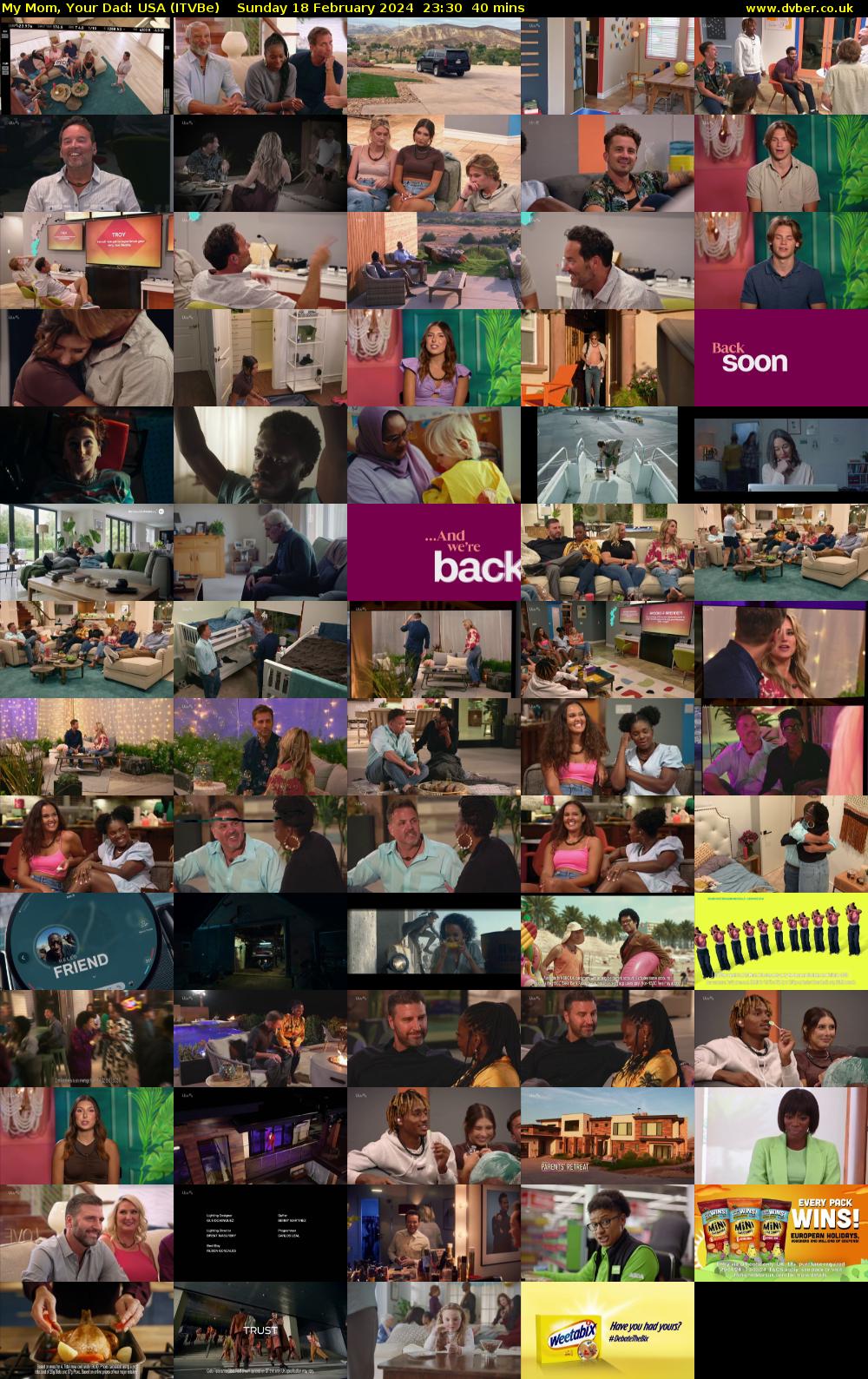 My Mom, Your Dad: USA (ITVBe) Sunday 18 February 2024 23:30 - 00:10