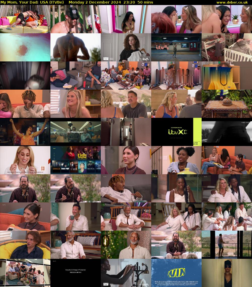 My Mom, Your Dad: USA (ITVBe) Monday 2 December 2024 23:20 - 00:10