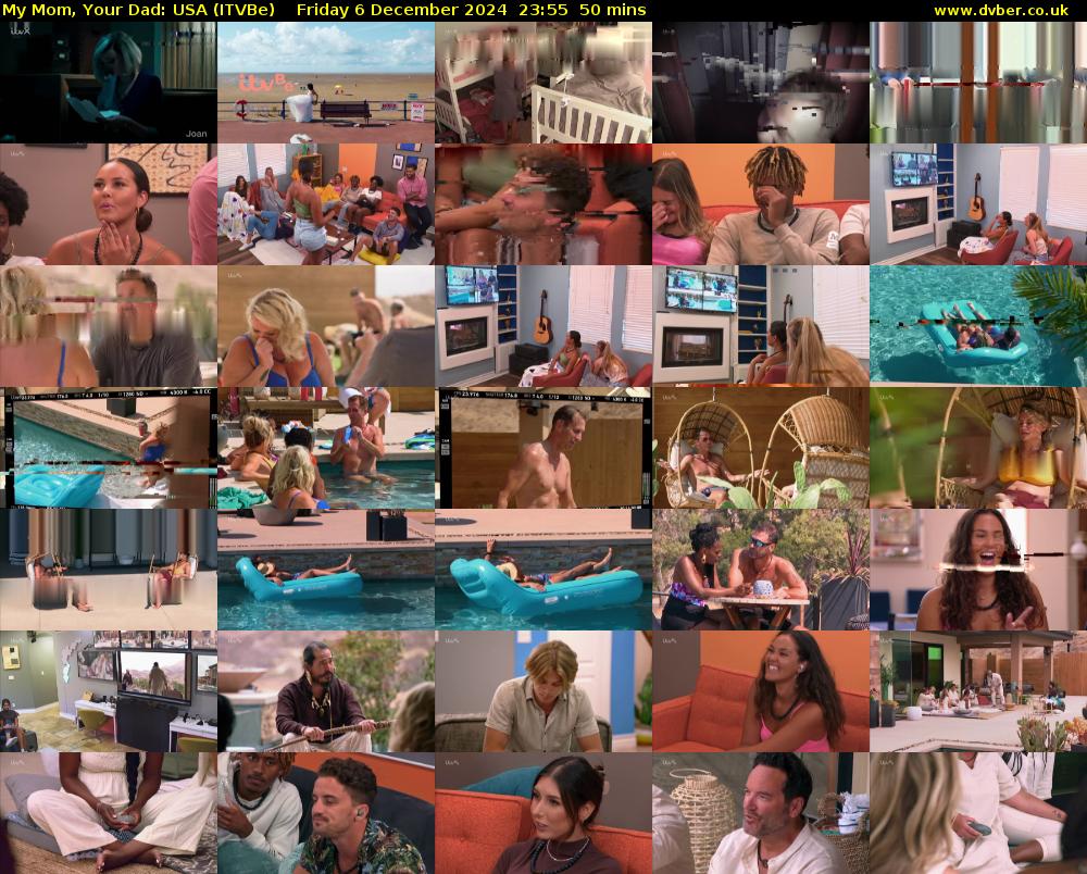 My Mom, Your Dad: USA (ITVBe) Friday 6 December 2024 23:55 - 00:45