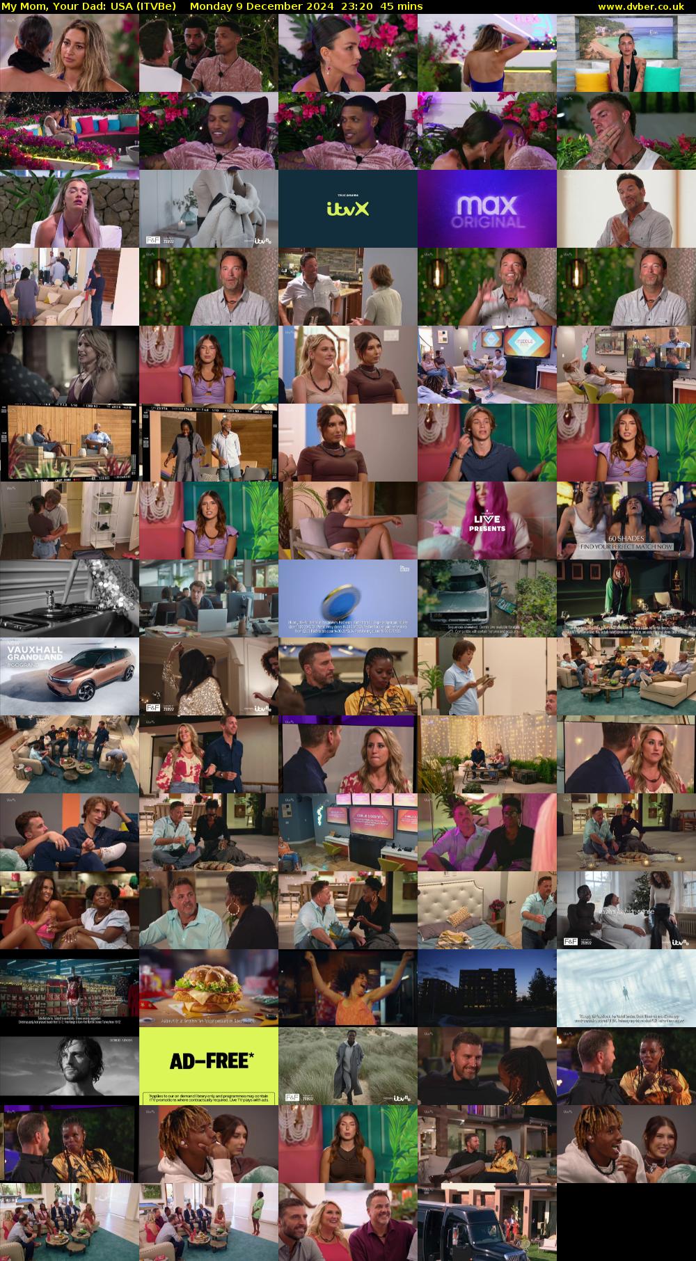 My Mom, Your Dad: USA (ITVBe) Monday 9 December 2024 23:20 - 00:05