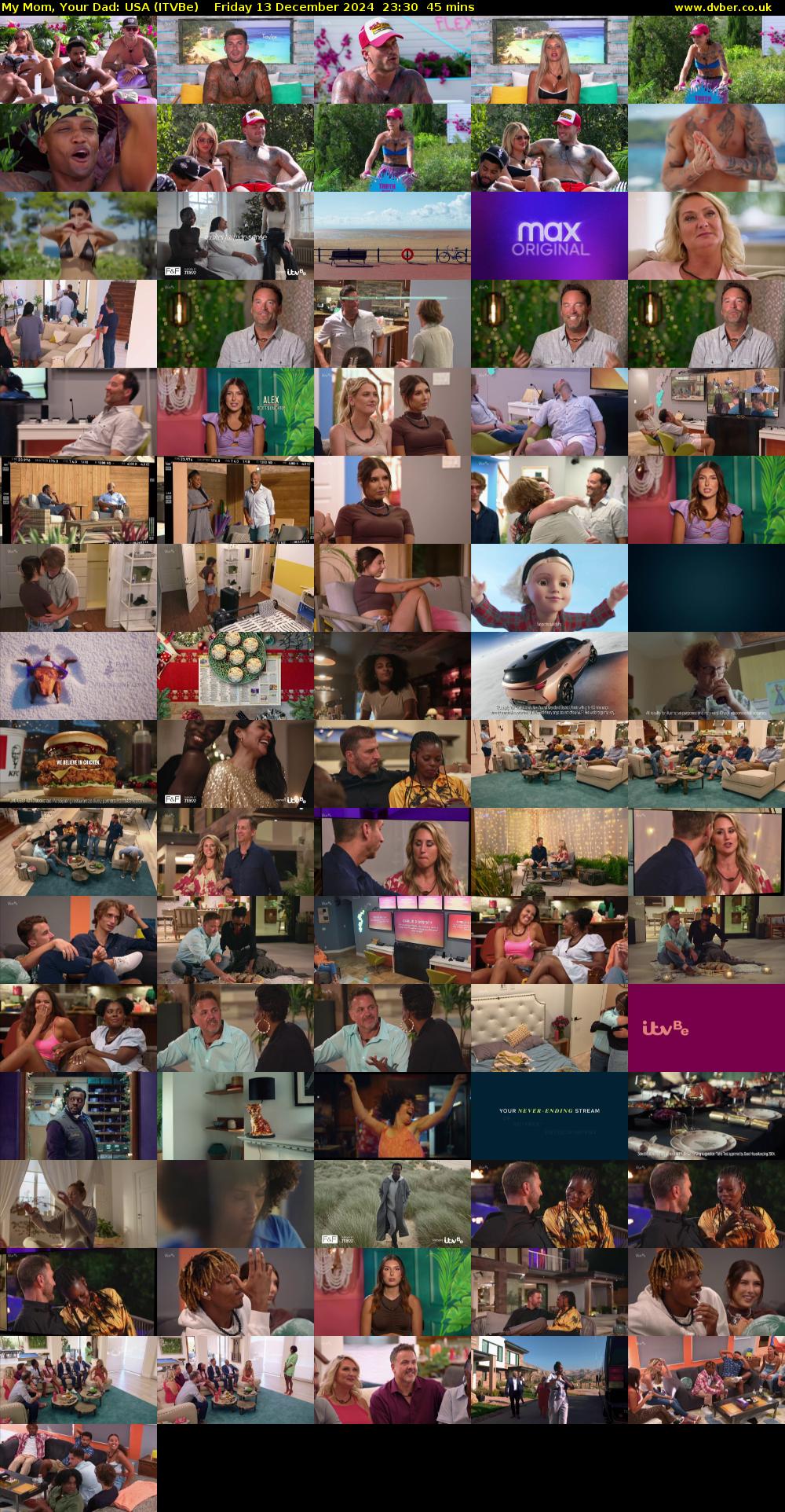 My Mom, Your Dad: USA (ITVBe) Friday 13 December 2024 23:30 - 00:15