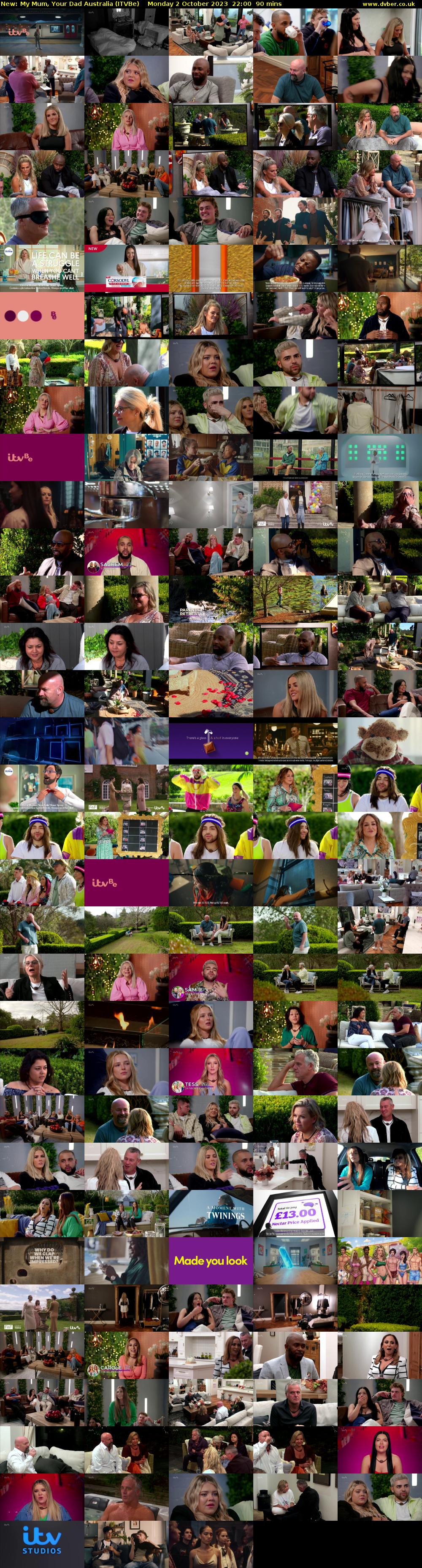 My Mum, Your Dad Australia (ITVBe) Monday 2 October 2023 22:00 - 23:30