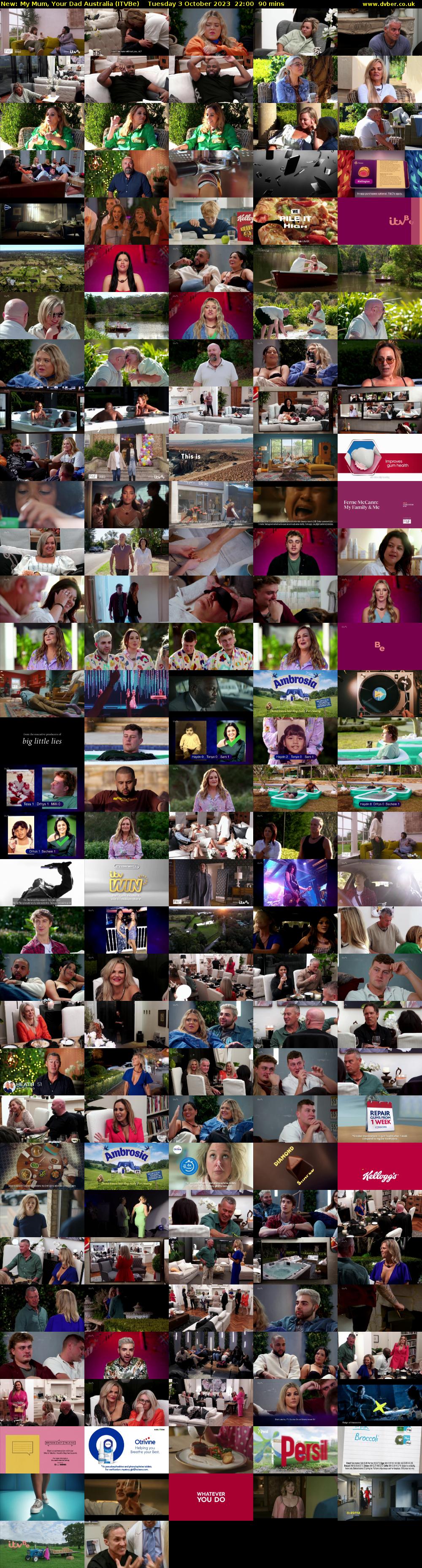 My Mum, Your Dad Australia (ITVBe) Tuesday 3 October 2023 22:00 - 23:30