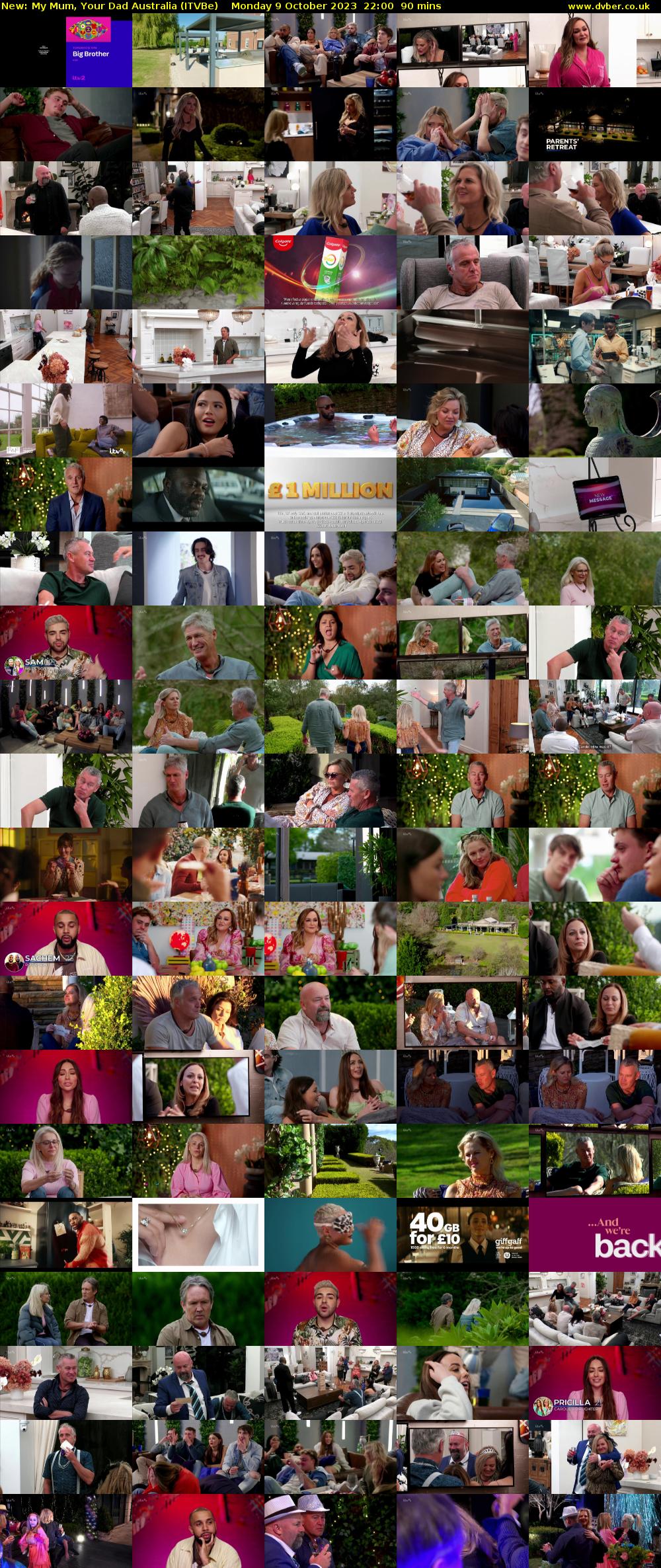 My Mum, Your Dad Australia (ITVBe) Monday 9 October 2023 22:00 - 23:30