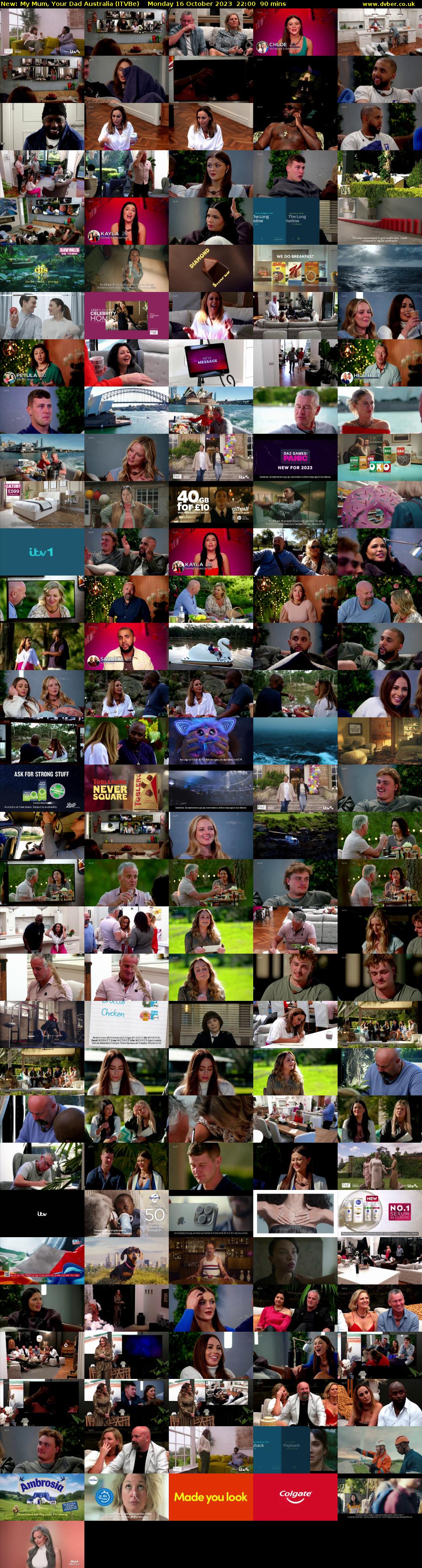 My Mum, Your Dad Australia (ITVBe) Monday 16 October 2023 22:00 - 23:30