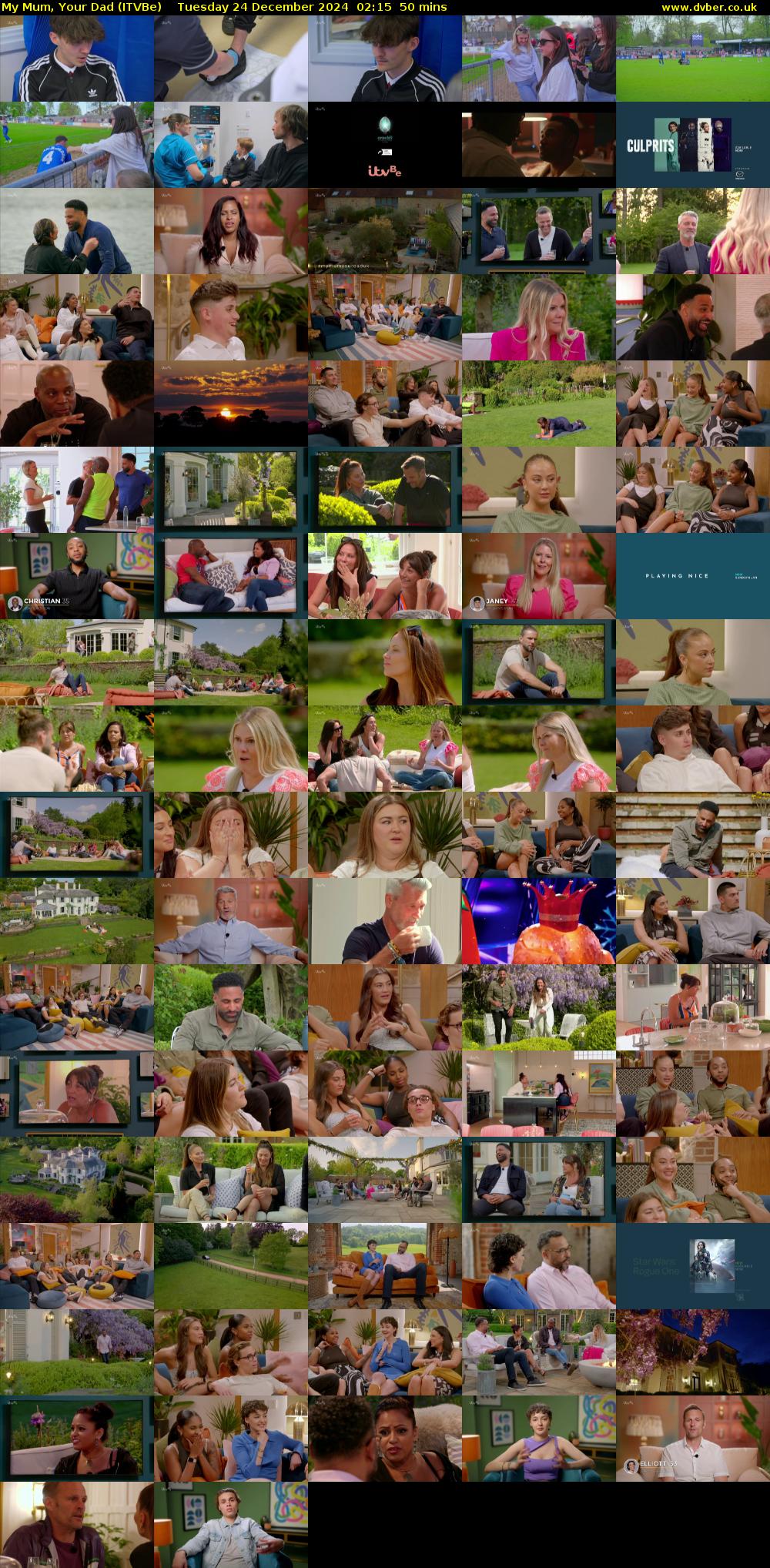 My Mum, Your Dad (ITVBe) Tuesday 24 December 2024 02:15 - 03:05