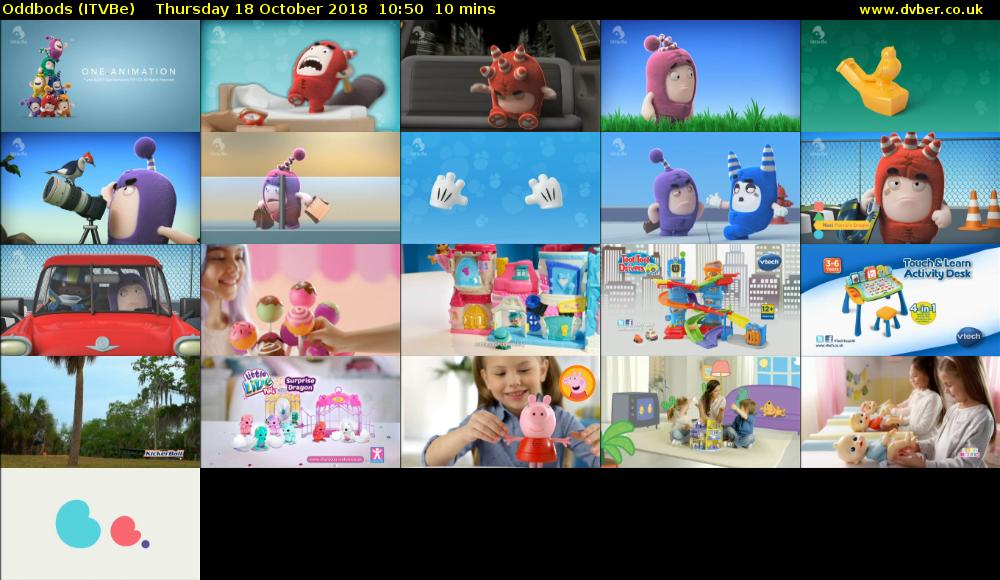 Oddbods (ITVBe) Thursday 18 October 2018 10:50 - 11:00