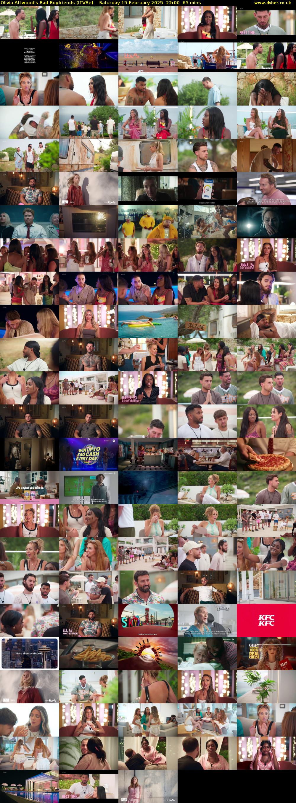 Olivia Attwood's Bad Boyfriends (ITVBe) Saturday 15 February 2025 22:00 - 23:05