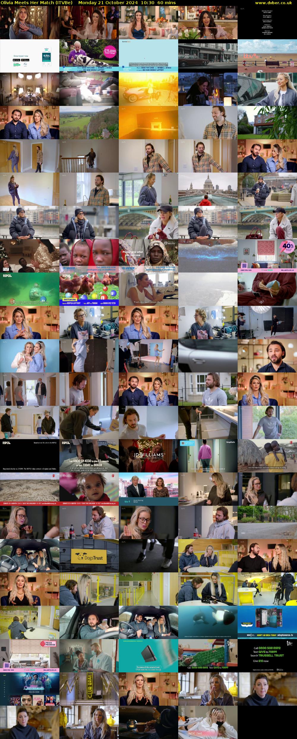 Olivia Meets Her Match (ITVBe) Monday 21 October 2024 10:30 - 11:30