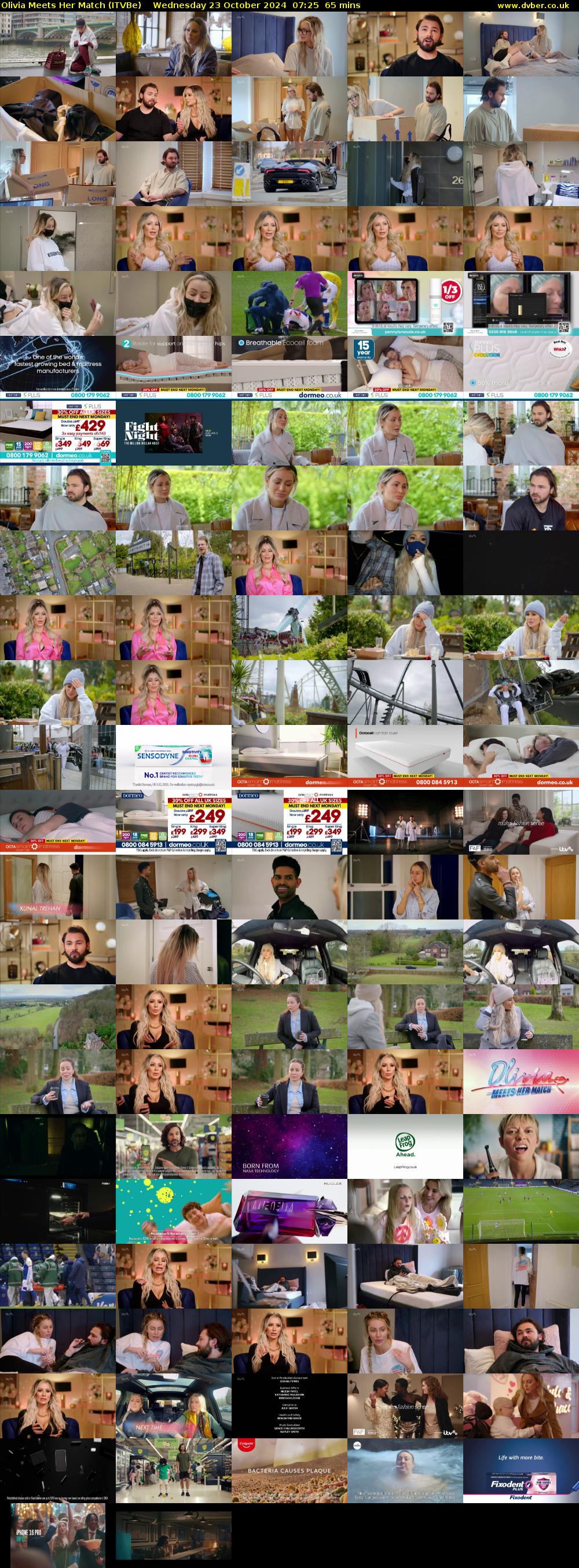 Olivia Meets Her Match (ITVBe) Wednesday 23 October 2024 07:25 - 08:30