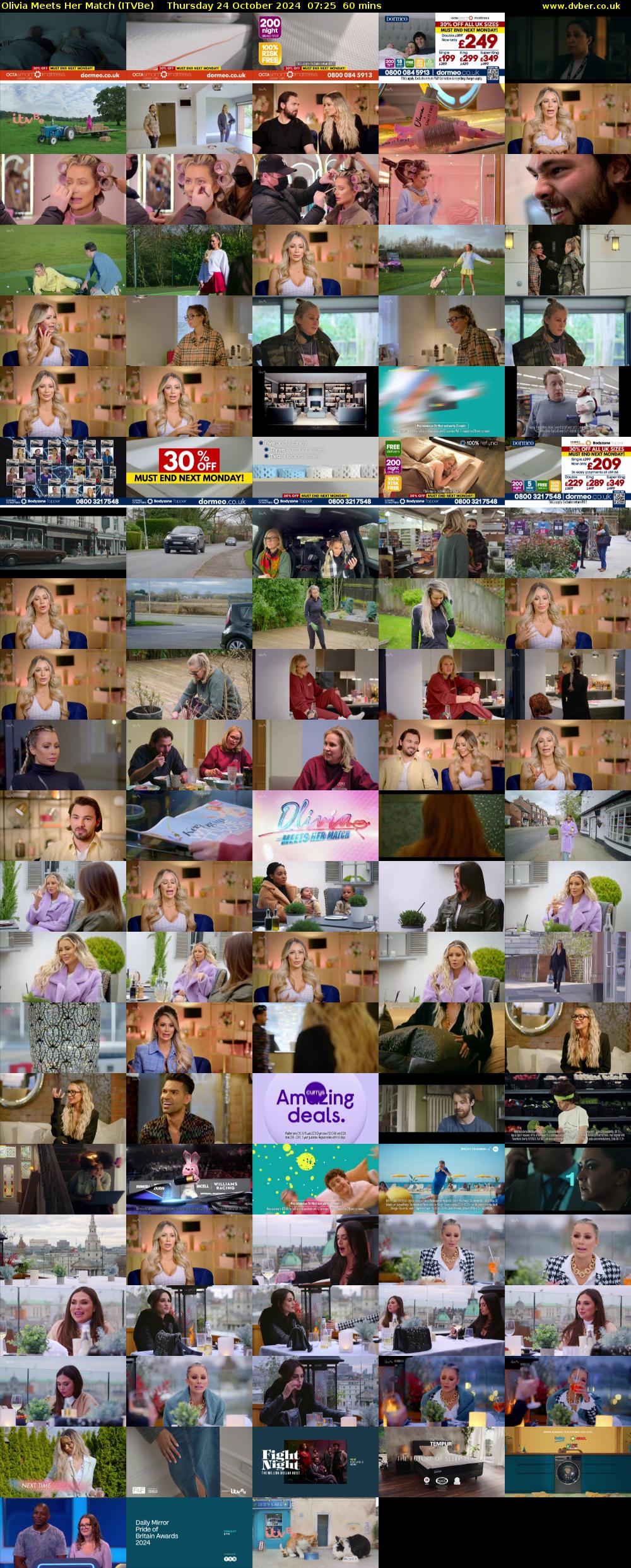 Olivia Meets Her Match (ITVBe) Thursday 24 October 2024 07:25 - 08:25