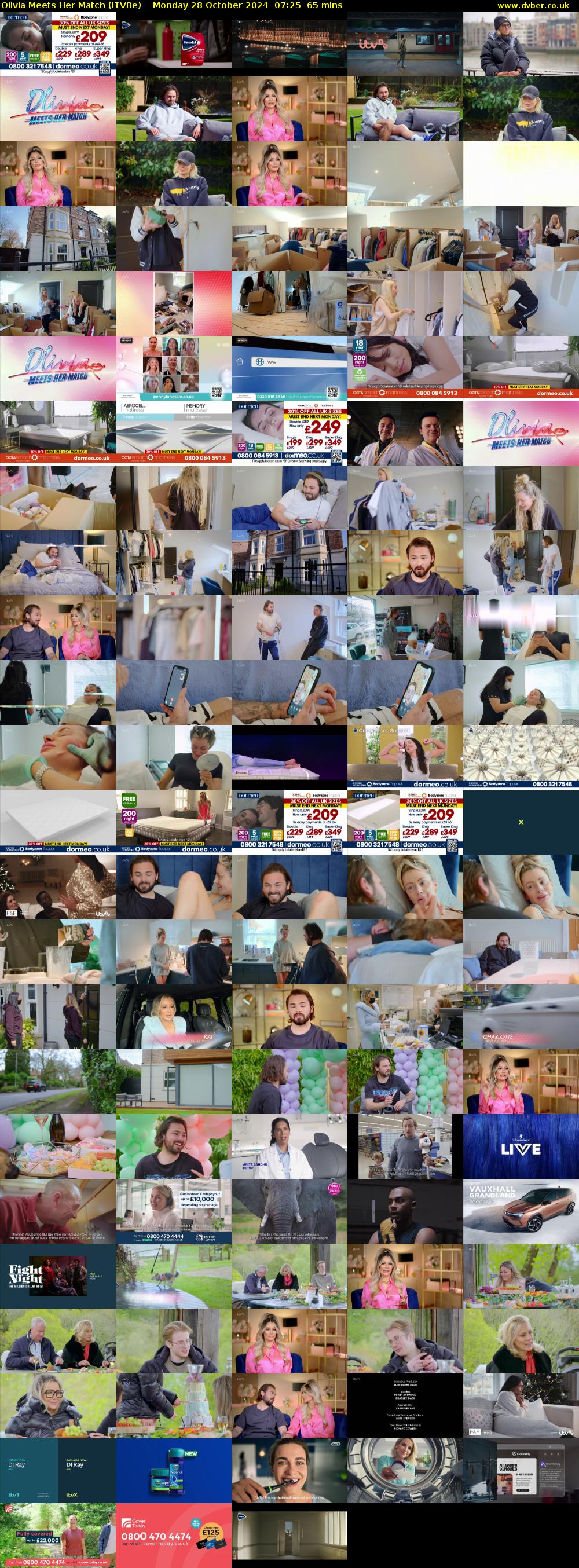 Olivia Meets Her Match (ITVBe) Monday 28 October 2024 07:25 - 08:30
