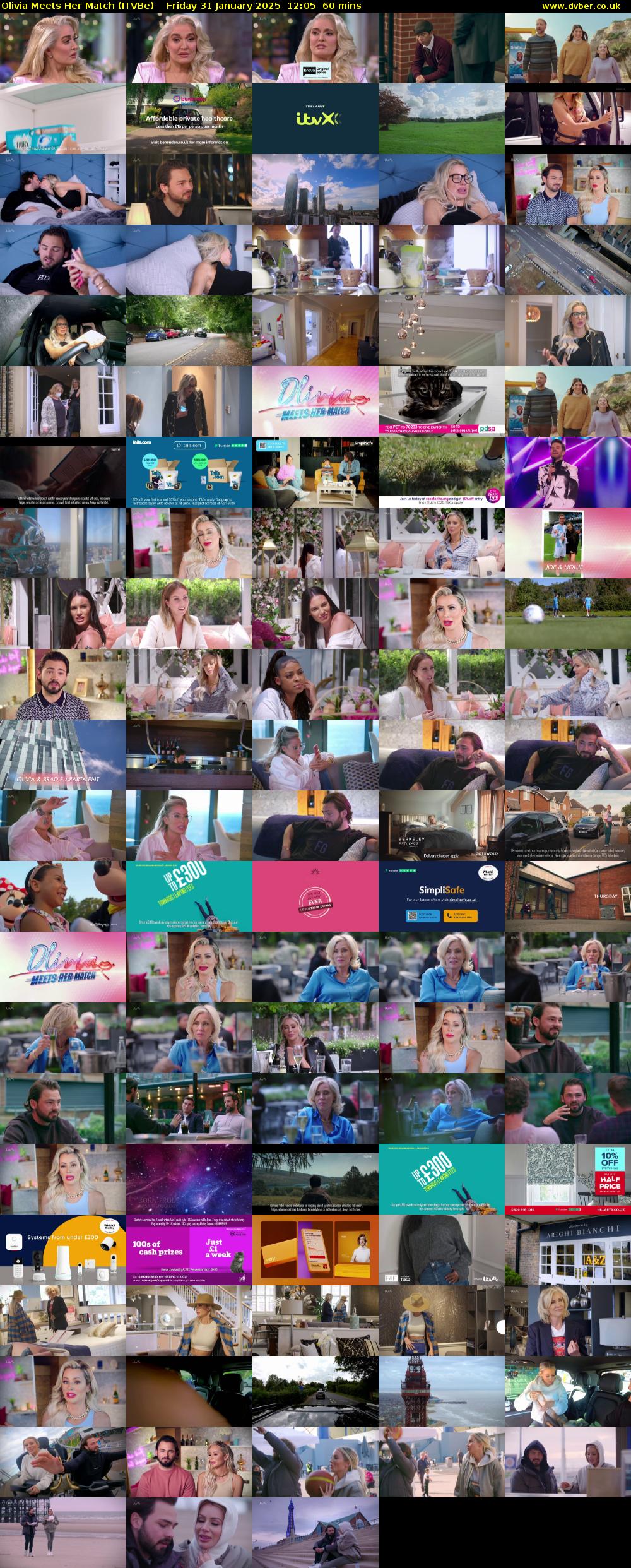 Olivia Meets Her Match (ITVBe) Friday 31 January 2025 12:05 - 13:05