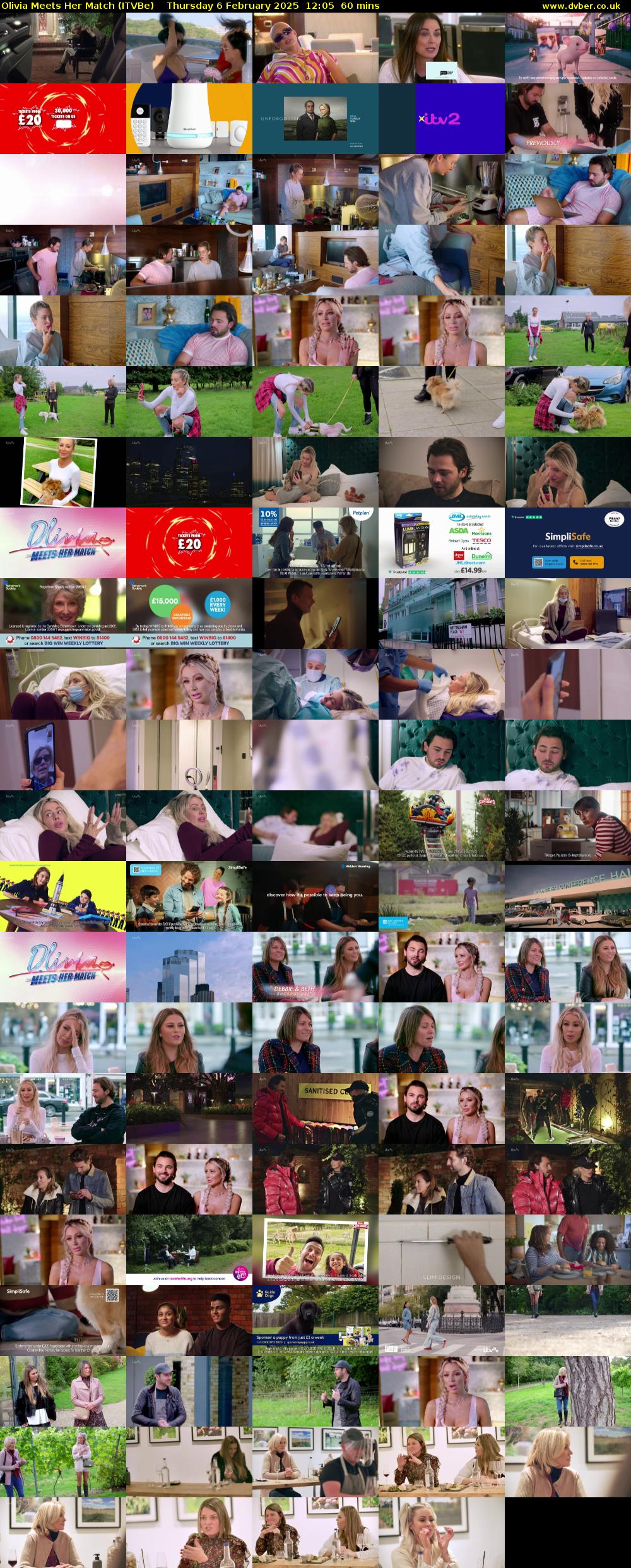 Olivia Meets Her Match (ITVBe) Thursday 6 February 2025 12:05 - 13:05