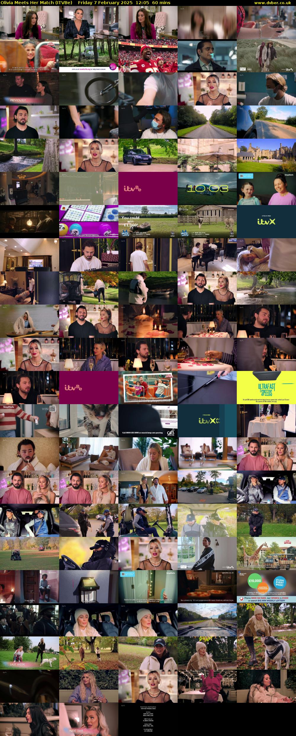 Olivia Meets Her Match (ITVBe) Friday 7 February 2025 12:05 - 13:05