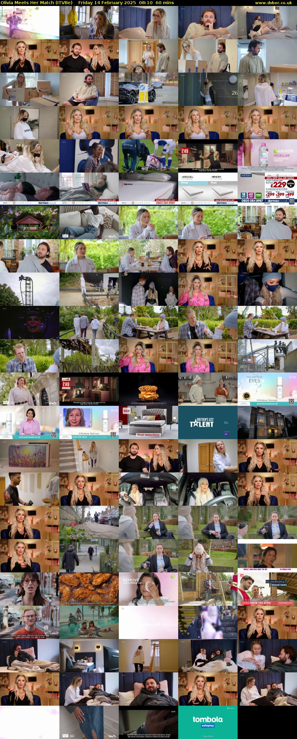 Olivia Meets Her Match (ITVBe) Friday 14 February 2025 08:10 - 09:10