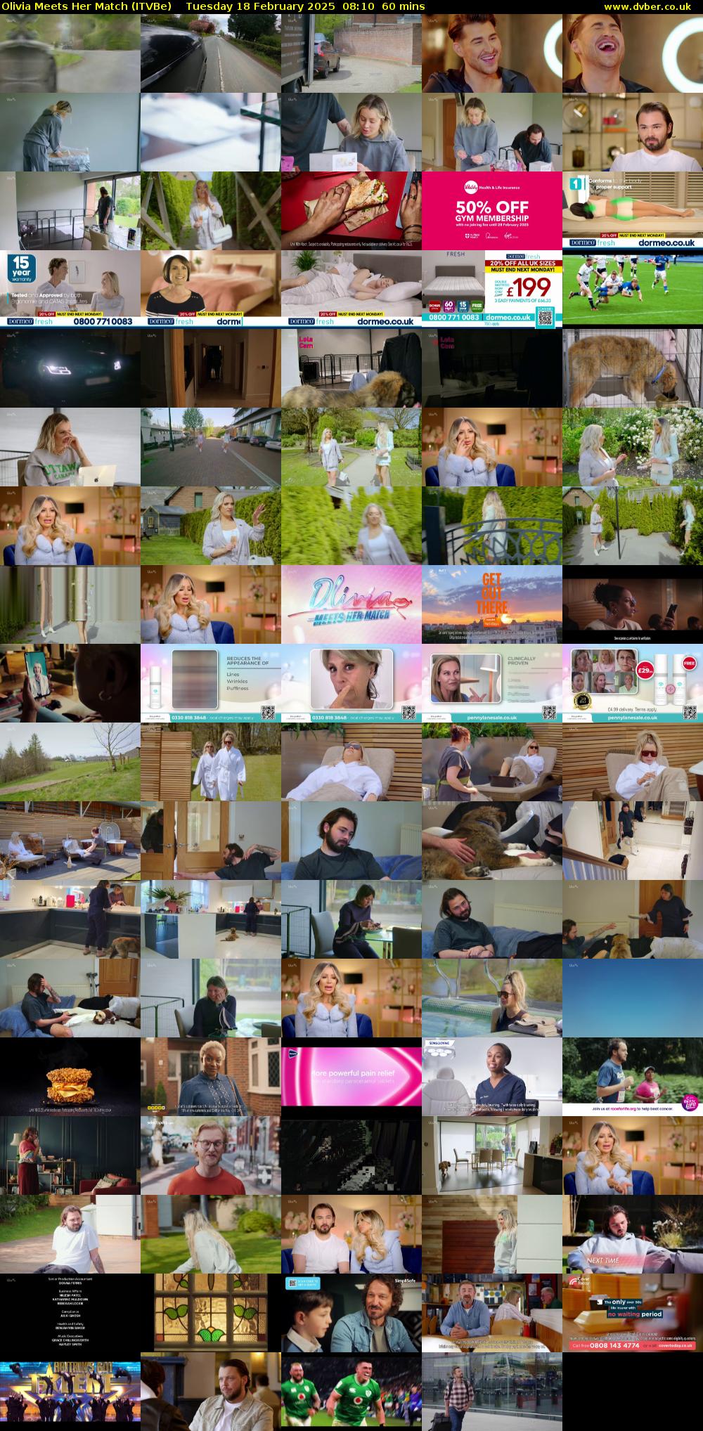 Olivia Meets Her Match (ITVBe) Tuesday 18 February 2025 08:10 - 09:10