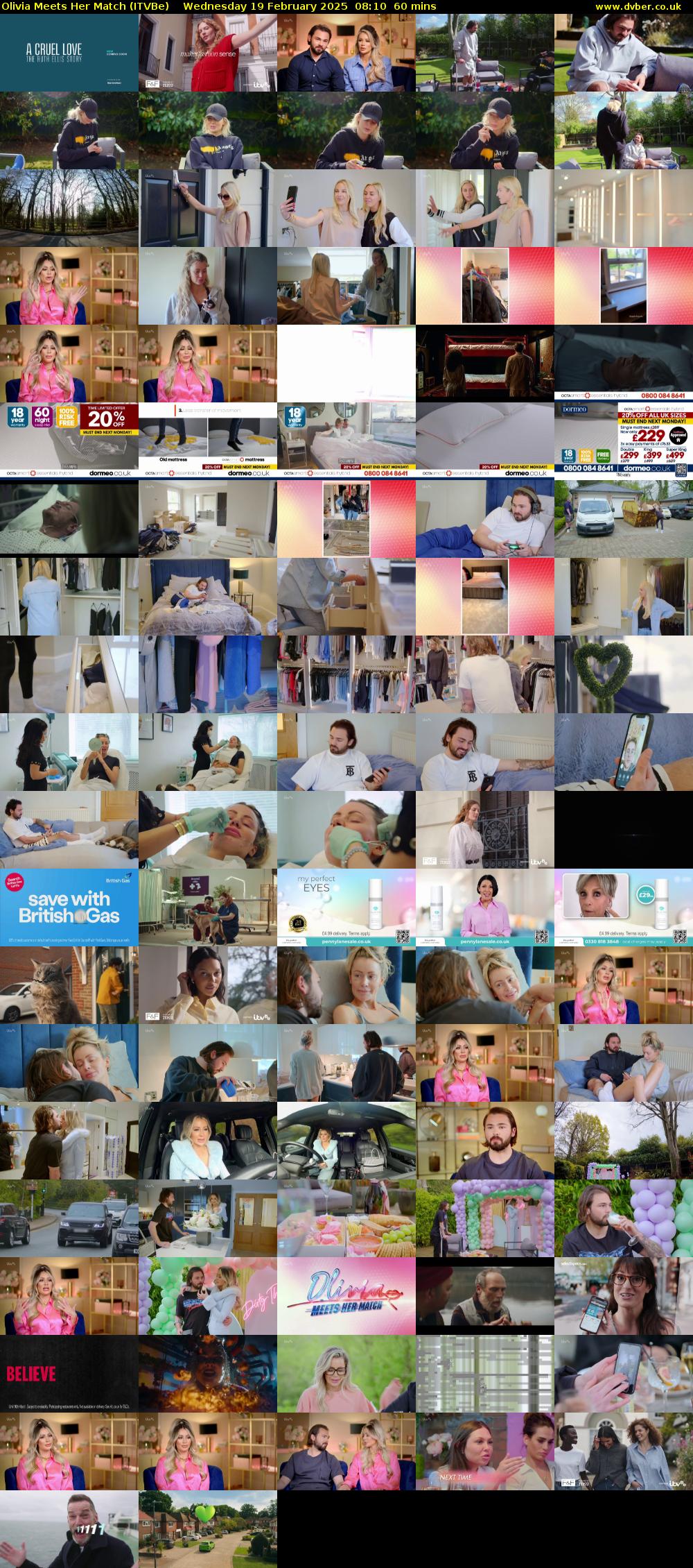 Olivia Meets Her Match (ITVBe) Wednesday 19 February 2025 08:10 - 09:10
