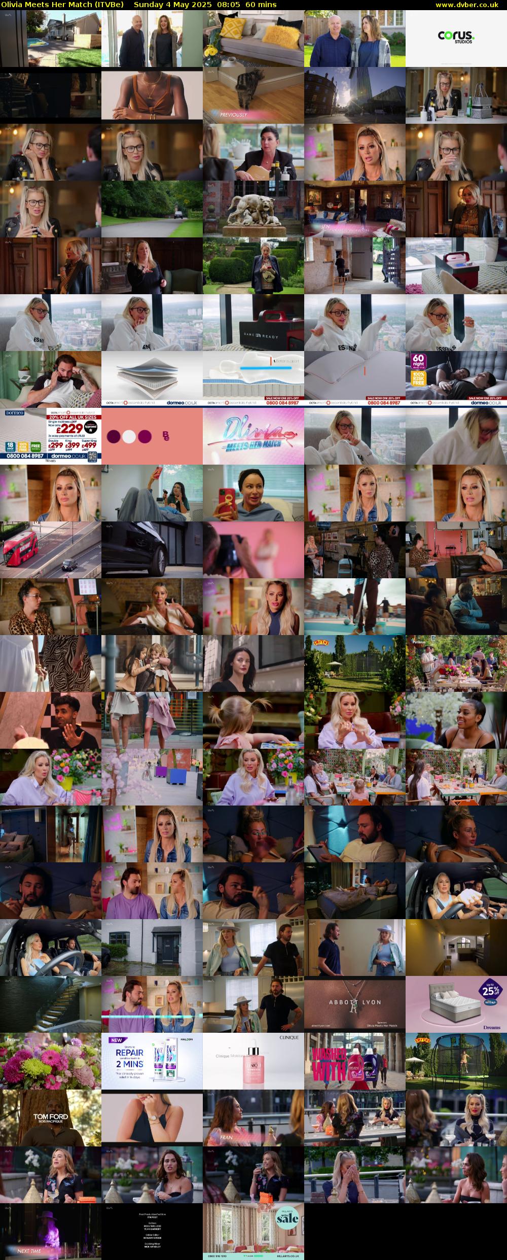 Olivia Meets Her Match (ITVBe) Sunday 4 May 2025 08:05 - 09:05