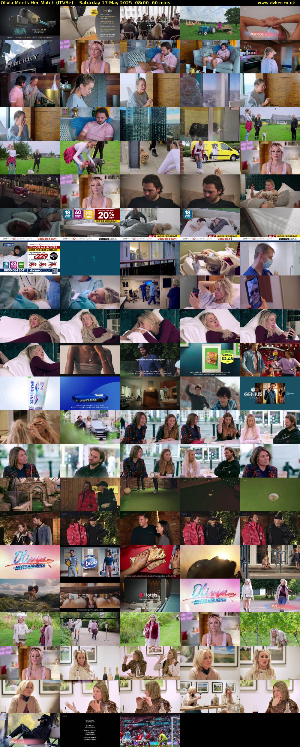 Olivia Meets Her Match (ITVBe) Saturday 17 May 2025 08:00 - 09:00