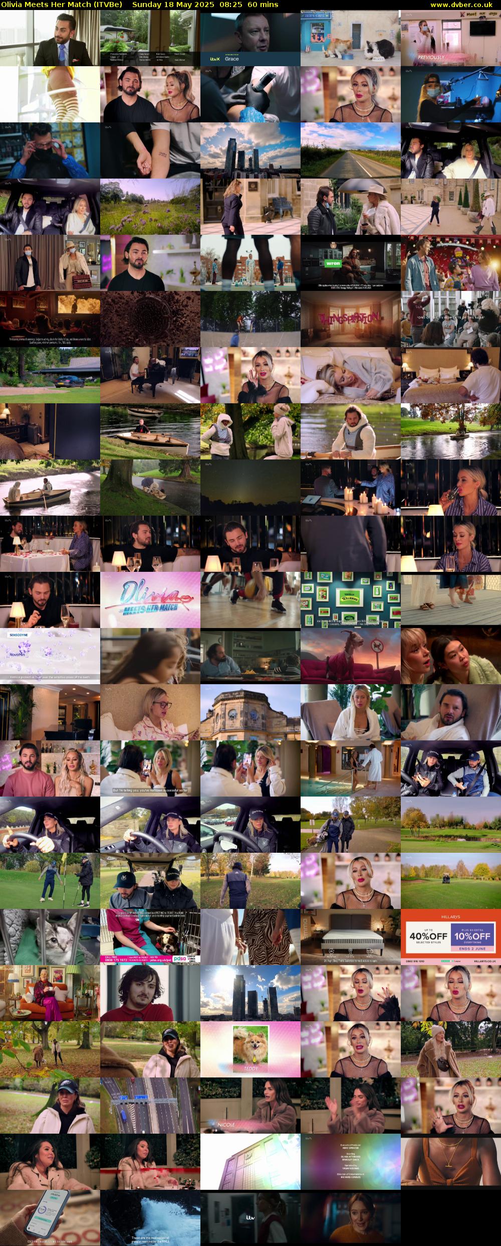 Olivia Meets Her Match (ITVBe) Sunday 18 May 2025 08:25 - 09:25