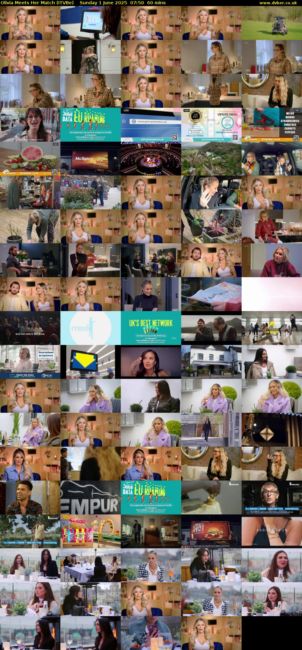 Olivia Meets Her Match (ITVBe) Sunday 1 June 2025 07:50 - 08:50