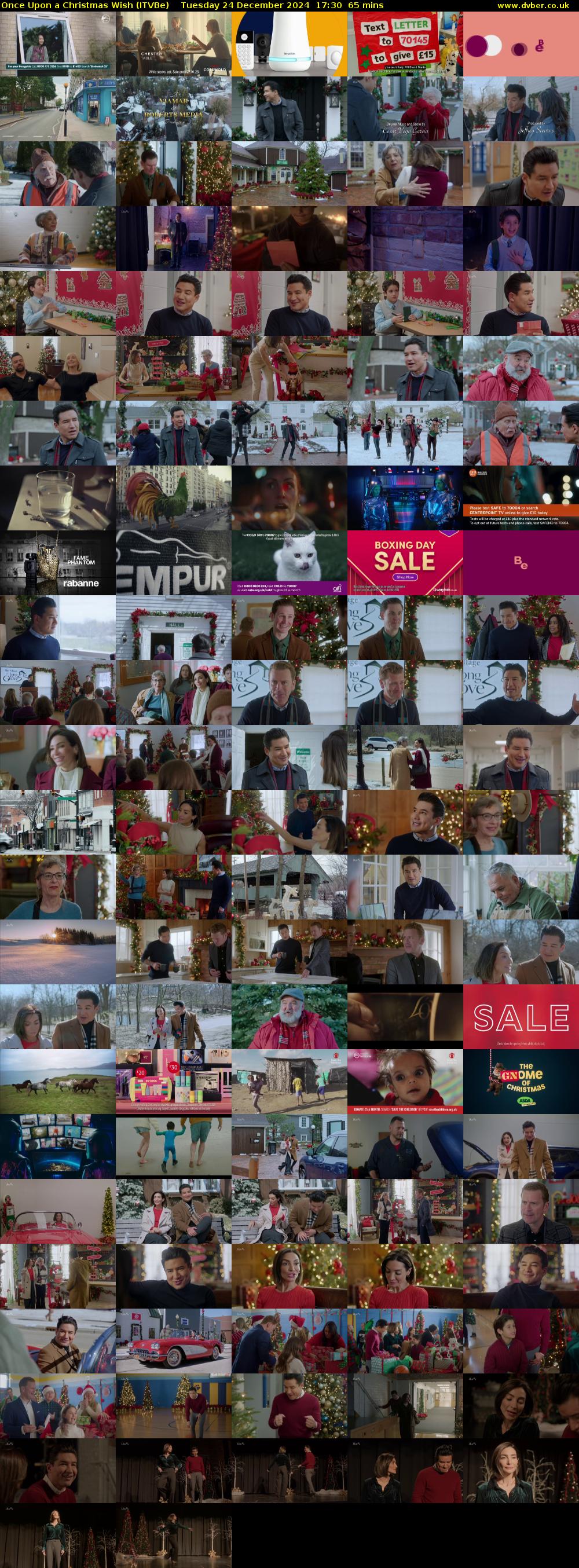 Once Upon a Christmas Wish (ITVBe) Tuesday 24 December 2024 17:30 - 18:35