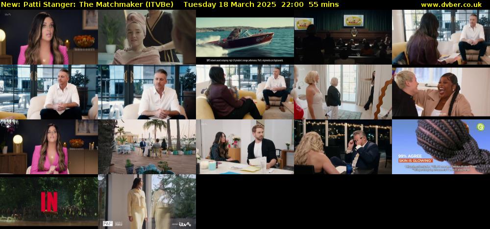 Patti Stanger: The Matchmaker (ITVBe) Tuesday 18 March 2025 22:00 - 22:55