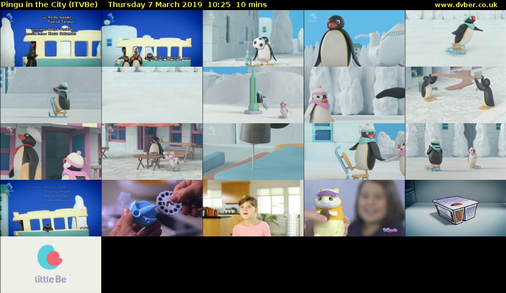 Pingu in the City (ITVBe) Thursday 7 March 2019 10:25 - 10:35