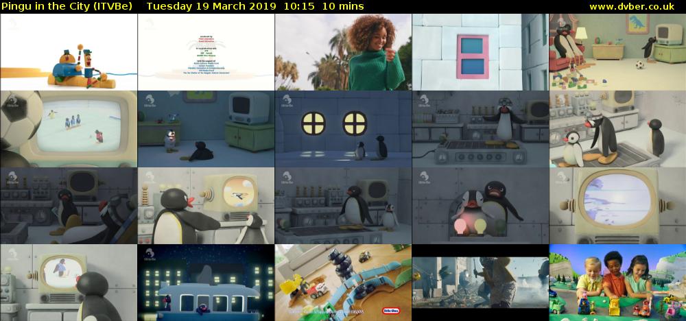 Pingu in the City (ITVBe) Tuesday 19 March 2019 10:15 - 10:25