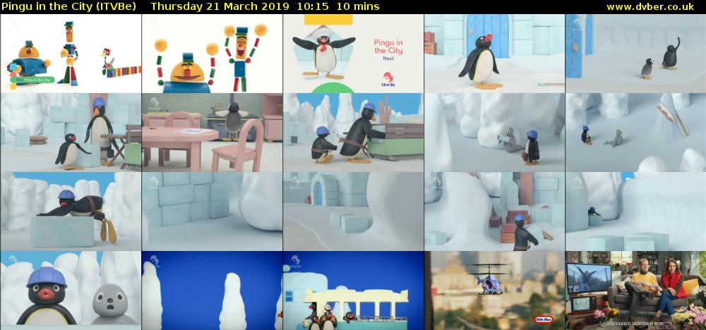 Pingu in the City (ITVBe) Thursday 21 March 2019 10:15 - 10:25
