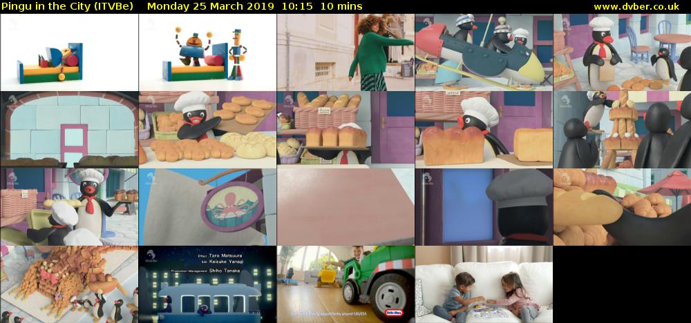Pingu in the City (ITVBe) Monday 25 March 2019 10:15 - 10:25