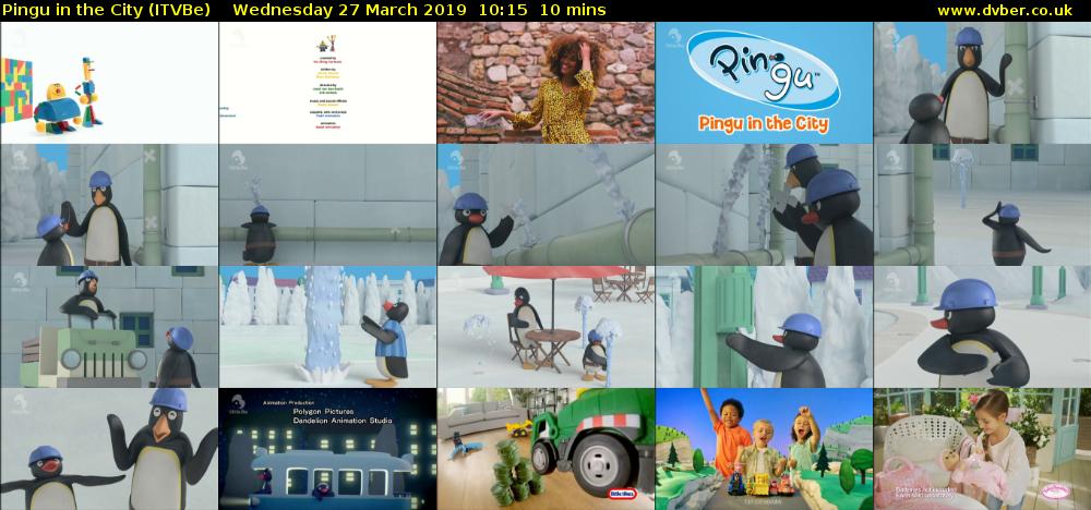 Pingu in the City (ITVBe) Wednesday 27 March 2019 10:15 - 10:25