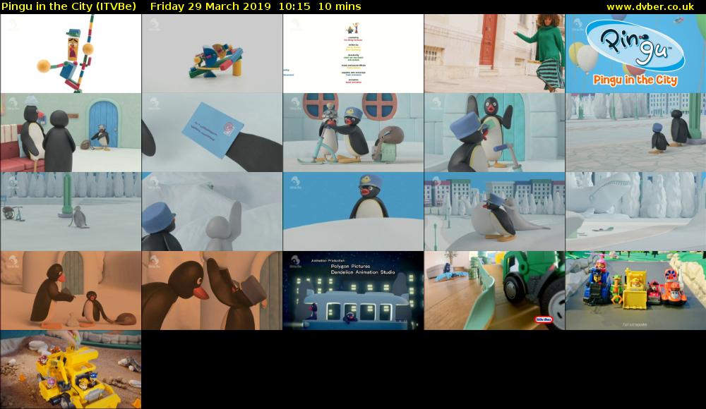 Pingu in the City (ITVBe) Friday 29 March 2019 10:15 - 10:25