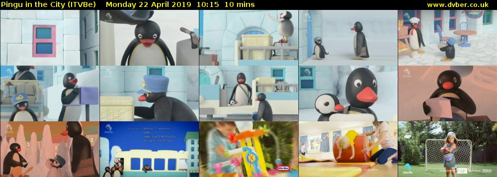 Pingu in the City (ITVBe) Monday 22 April 2019 10:15 - 10:25