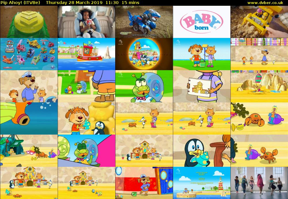 Pip Ahoy! (ITVBe) Thursday 28 March 2019 11:30 - 11:45