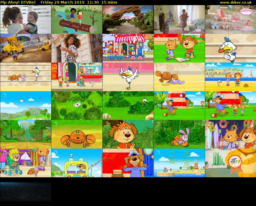Pip Ahoy! (ITVBe) Friday 29 March 2019 11:30 - 11:45
