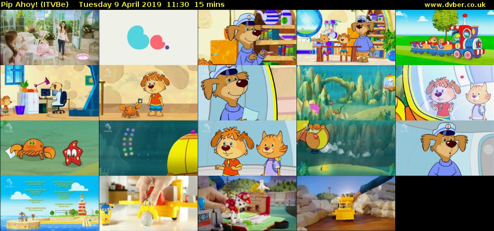 Pip Ahoy! (ITVBe) Tuesday 9 April 2019 11:30 - 11:45
