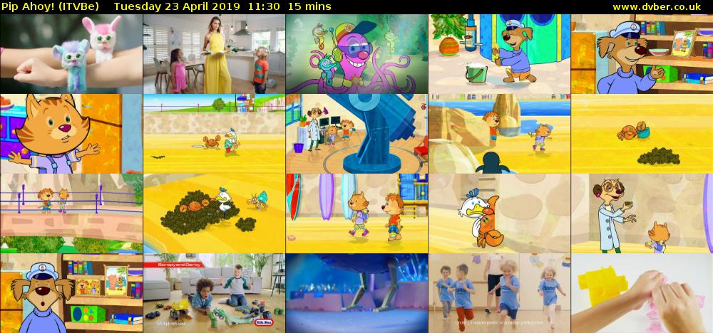 Pip Ahoy! (ITVBe) Tuesday 23 April 2019 11:30 - 11:45