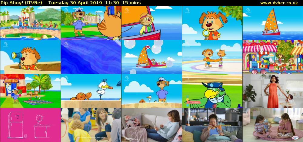 Pip Ahoy! (ITVBe) Tuesday 30 April 2019 11:30 - 11:45