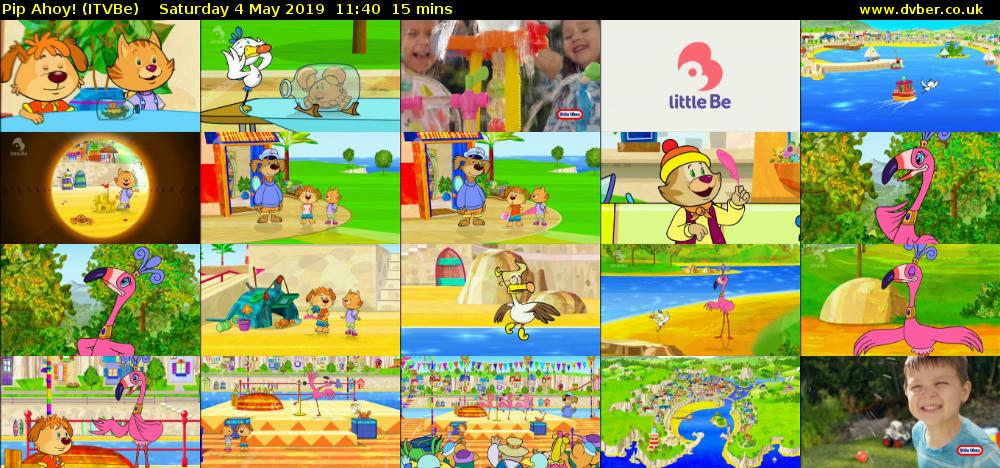 Pip Ahoy! (ITVBe) Saturday 4 May 2019 11:40 - 11:55