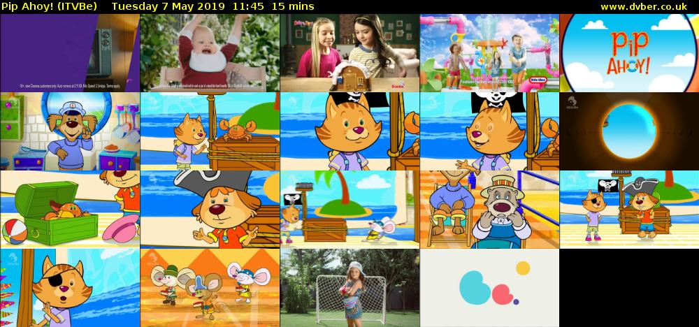Pip Ahoy! (ITVBe) Tuesday 7 May 2019 11:45 - 12:00