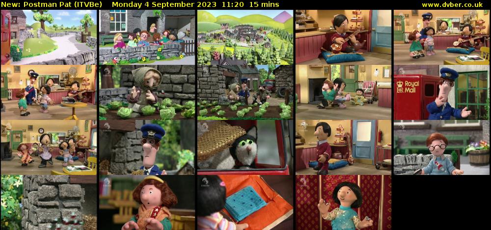 Postman Pat (ITVBe) Monday 4 September 2023 11:20 - 11:35