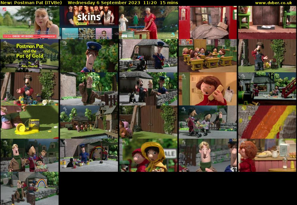 Postman Pat (ITVBe) Wednesday 6 September 2023 11:20 - 11:35