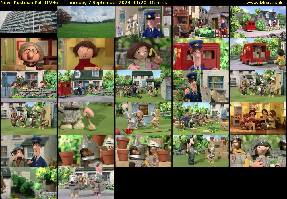 Postman Pat (ITVBe) Thursday 7 September 2023 11:20 - 11:35