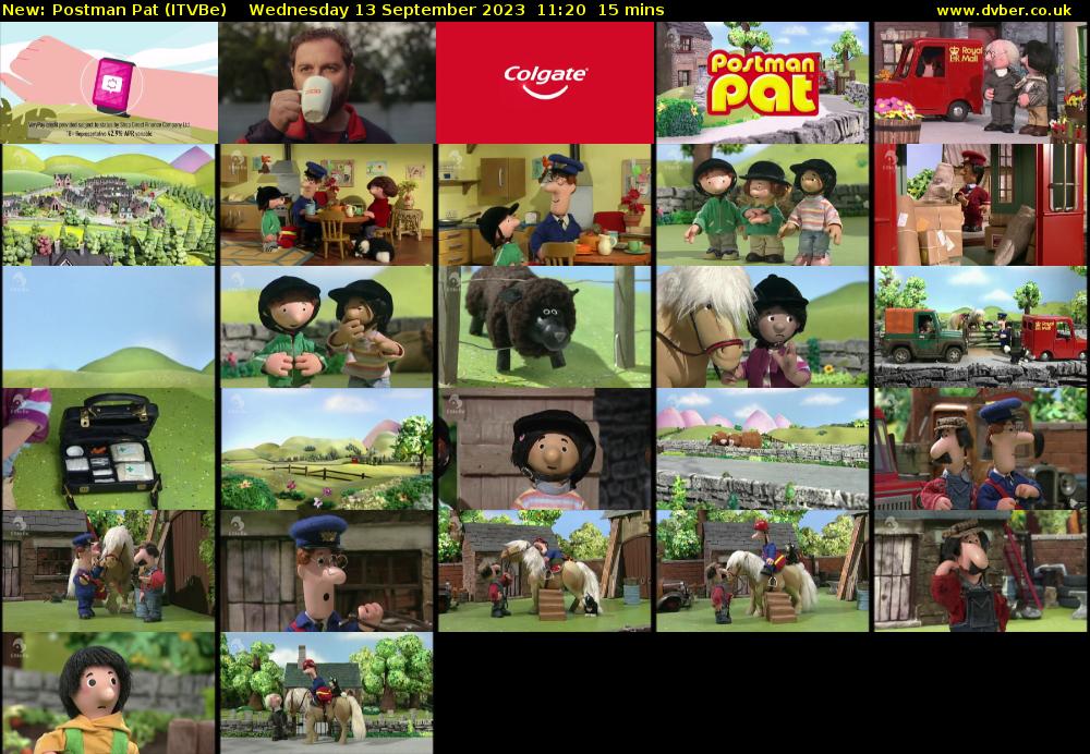Postman Pat (ITVBe) Wednesday 13 September 2023 11:20 - 11:35