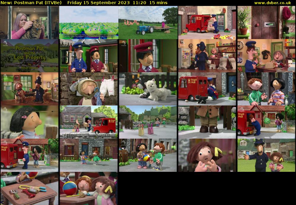 Postman Pat (ITVBe) Friday 15 September 2023 11:20 - 11:35
