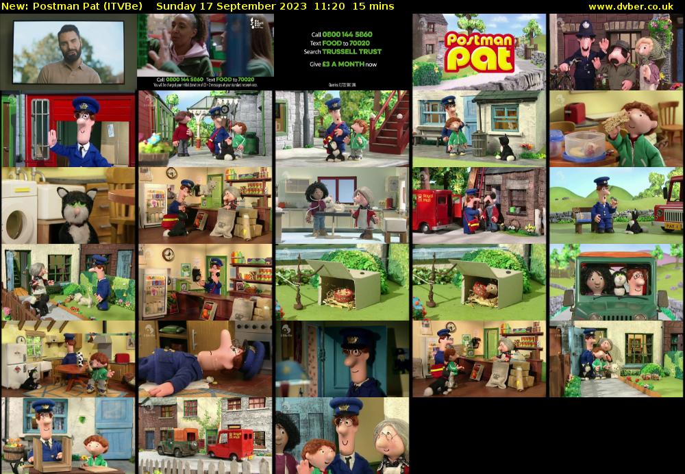 Postman Pat (ITVBe) Sunday 17 September 2023 11:20 - 11:35